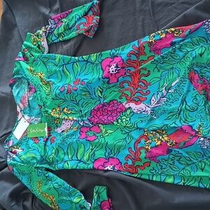 Lilly Pulitzer Multicolor Floral Dress small